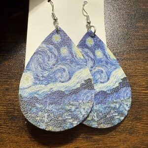 Starry Night Teardrop Earrings